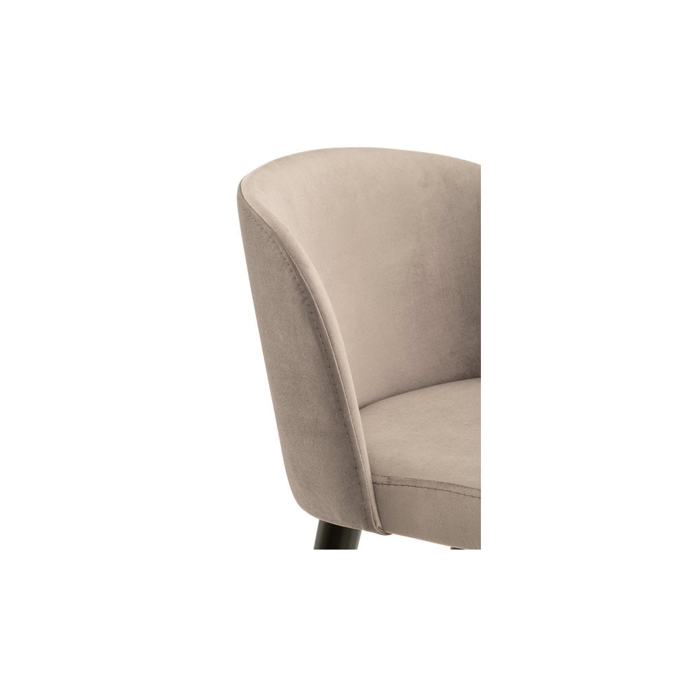 Nova Breakfast Bar Stool - Grey Velvet (set of 3)