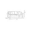 Oxford 3 Seater - Cream