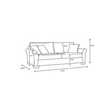 Oxford 3 Seater - Cream