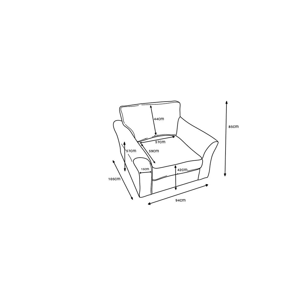 Oxford Armchair - Dark Grey