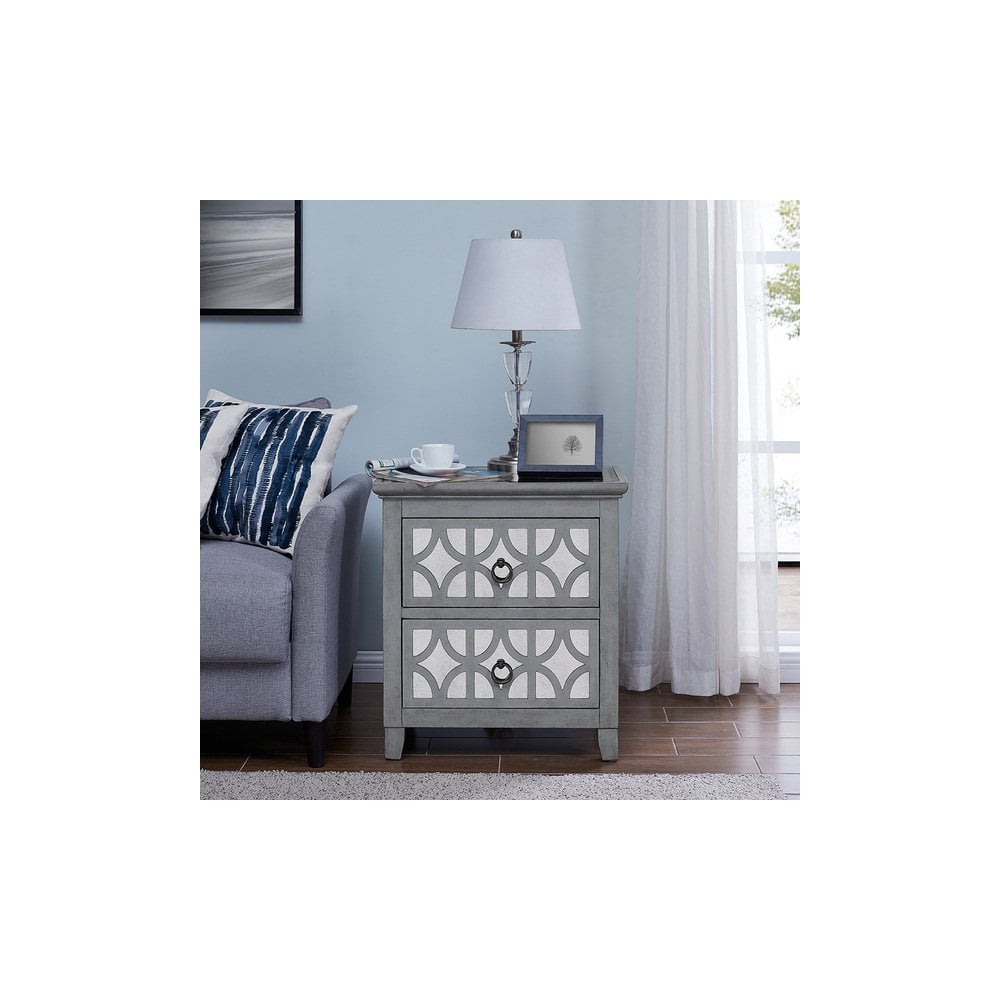 Russell 2 Drawer End Table
