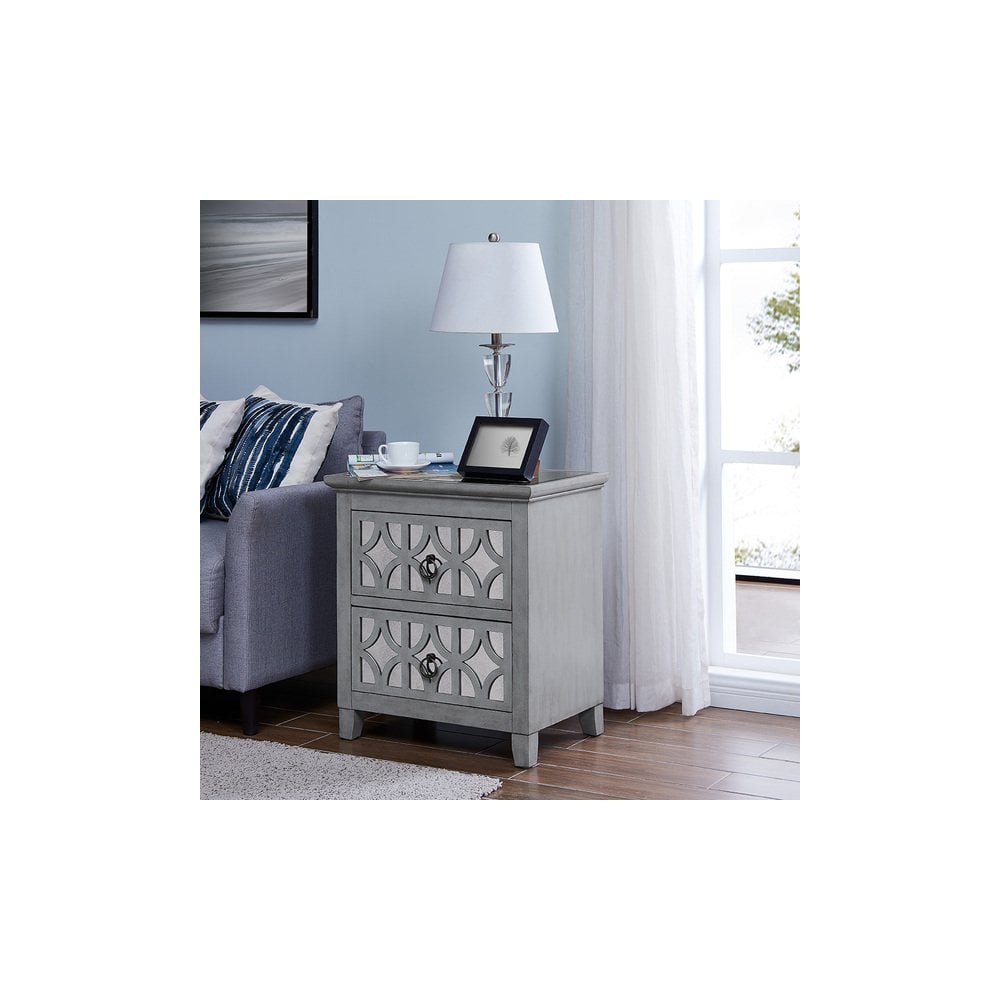Russell 2 Drawer End Table