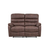 Taylor 2 Seater Recliner-Leather Air-Antique Brown Rub Off