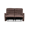 Taylor 2 Seater Recliner-Leather Air-Antique Brown Rub Off
