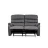 Taylor 2 Seater Recliner-Leather Air-Antique Grey Rub Off