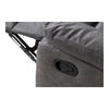 Taylor 3 Seater Recliner-Leather Air-Antique Grey Rub Off