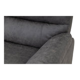 Taylor 3 Seater Recliner-Leather Air-Antique Grey Rub Off