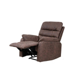 Taylor Recliner Chair-Leather Air-Antique Brown Rub Off