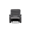 Taylor Recliner Chair-Leather Air-Antique Grey Rub Off