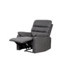 Taylor Recliner Chair-Leather Air-Antique Grey Rub Off