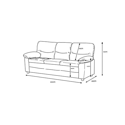 Andreas 3 Seater
