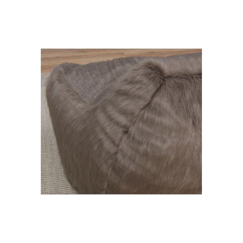 Faux Sheepskin Bean Bag
