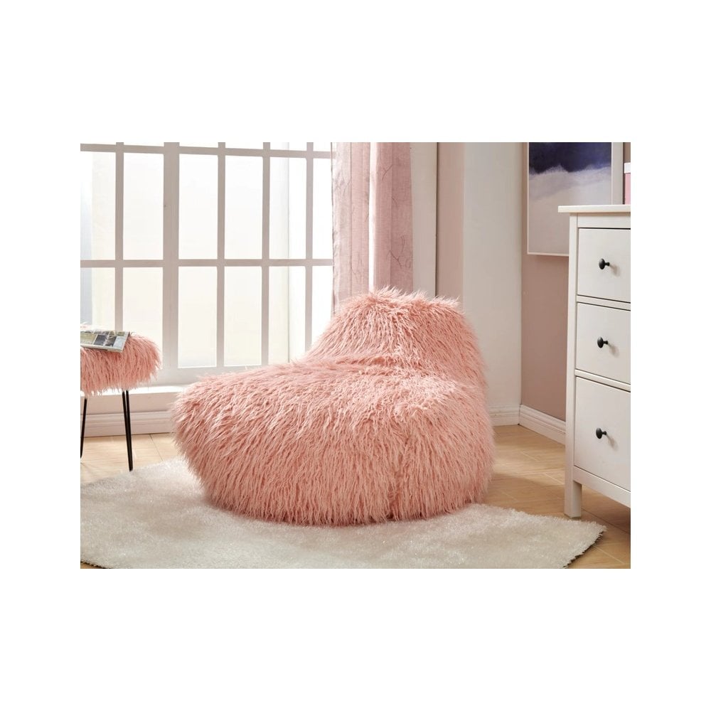 Faux Sheepskin Bean Bag