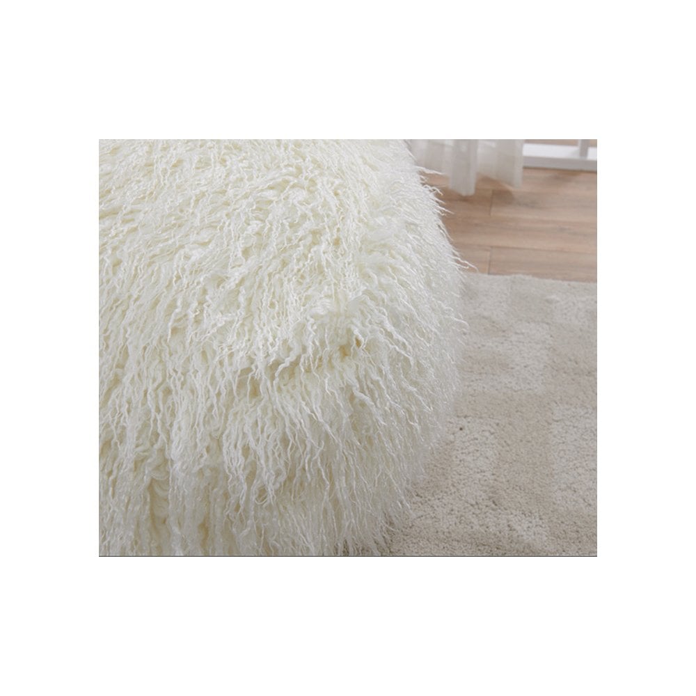 Faux Sheepskin Bean Bag