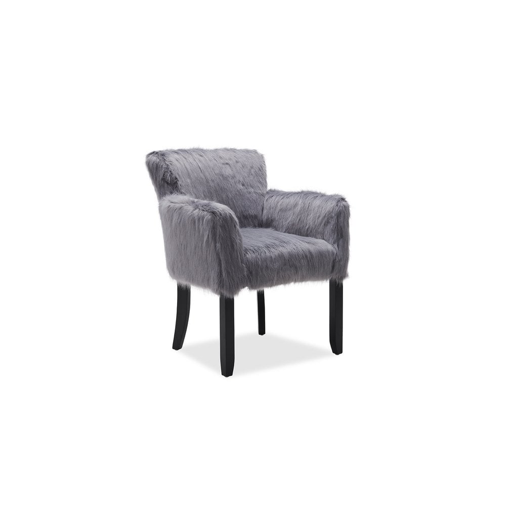 Heavy Shag Faux Sheepskin Tub Chair