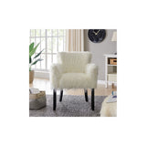 Heavy Shag Faux Sheepskin Tub Chair