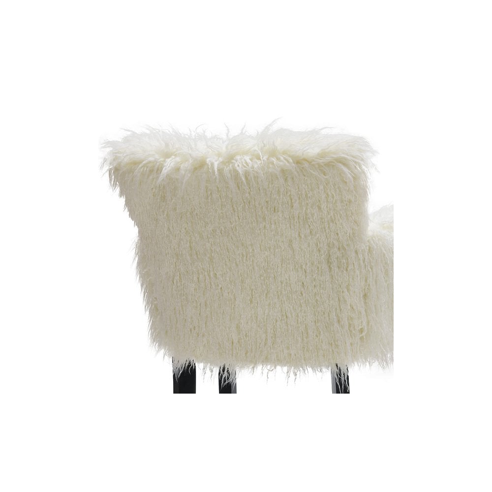 Heavy Shag Faux Sheepskin Tub Chair
