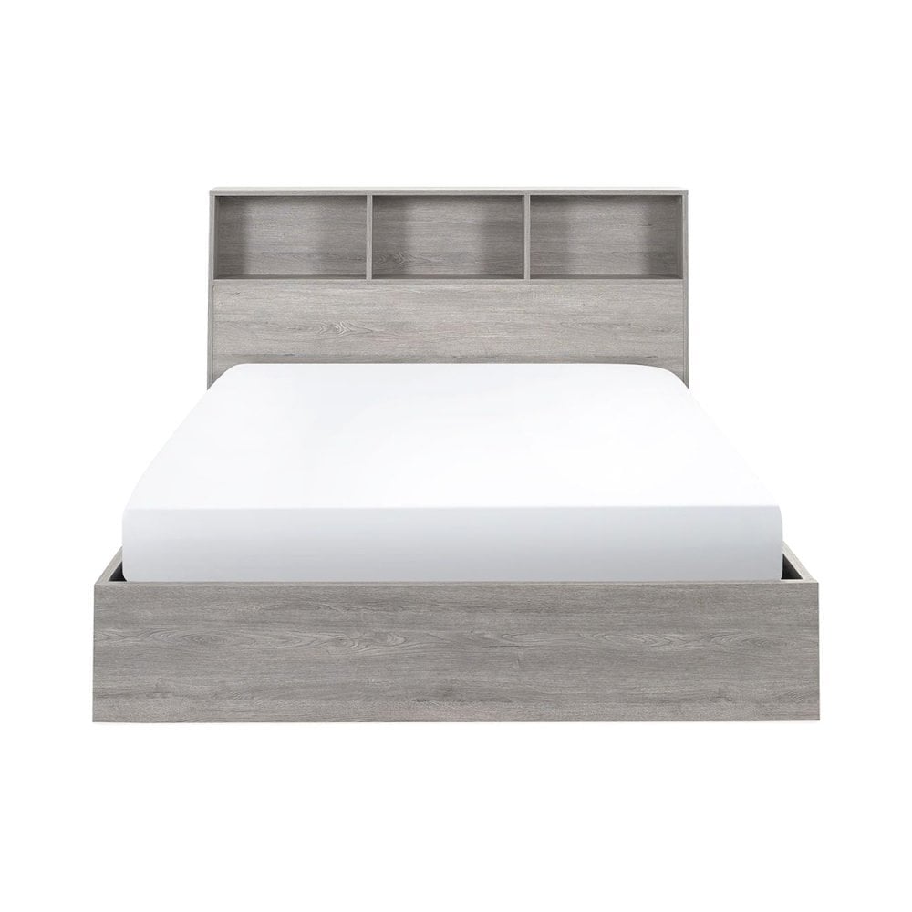 Bali Ottoman Storage - Grey Oak