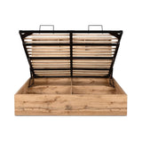 Bali Ottoman Storage - Grey Oak