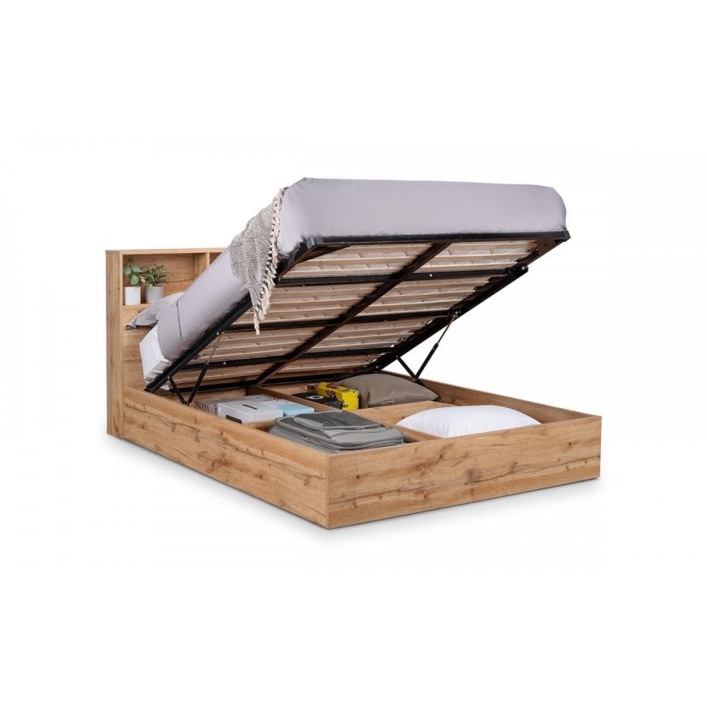 Bali Ottoman Storage - Grey Oak