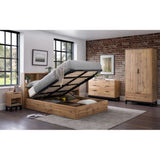 Bali Ottoman Storage - Grey Oak