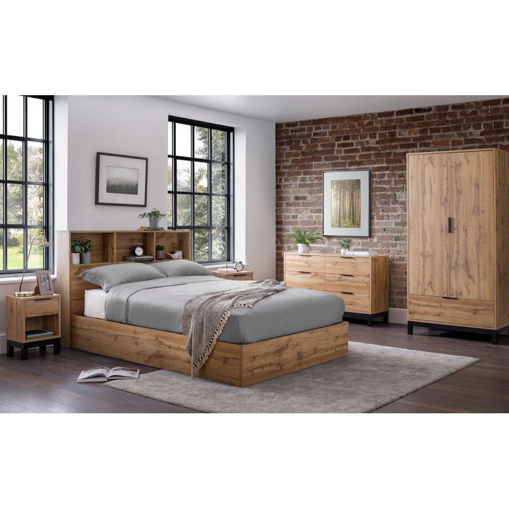 Bali Ottoman Storage - Grey Oak