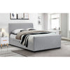 Capri Fabric Bed With Drawers Light Grey