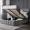 Gatsby Storage Ottoman Bed - Light Grey