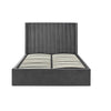 Langham Scalloped Headboard Storage Bed - Grey