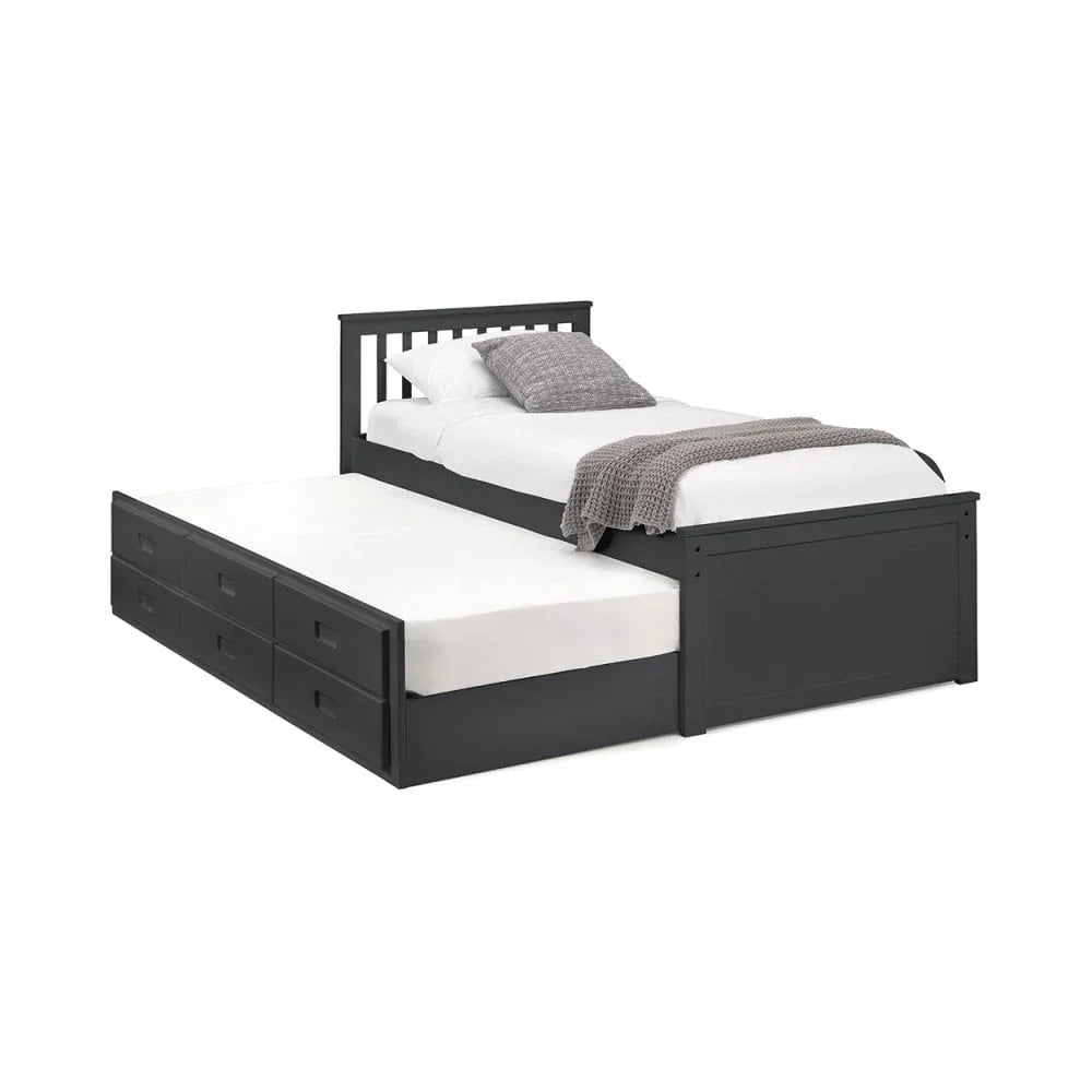 Maisie Bed With Underbed And Drawers - Anthracite