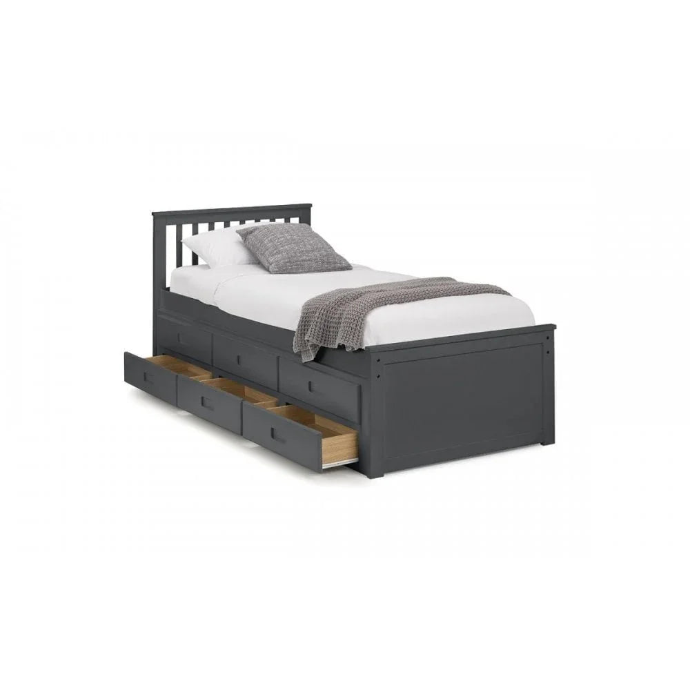 Maisie Bed With Underbed And Drawers - Anthracite