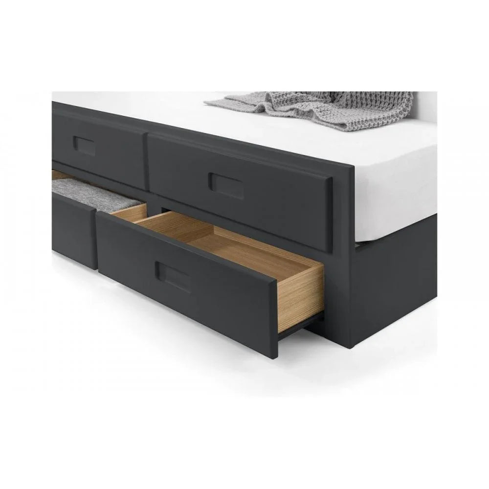 Maisie Bed With Underbed And Drawers - Anthracite