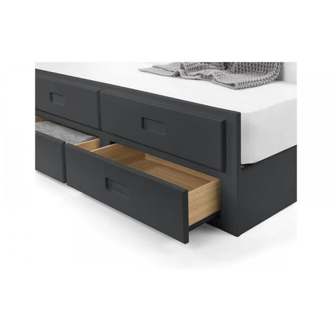 Maisie Bed With Underbed And Drawers - Anthracite