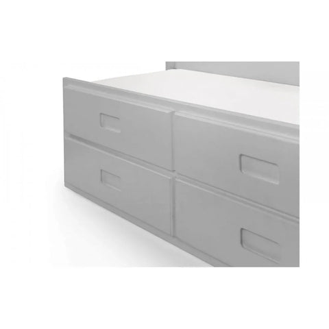Maisie Bed With Underbed And Drawers - Light Grey
