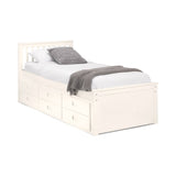 Maisie Bed With Underbed And Drawers - Surf White