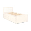 Maisie Bed With Underbed And Drawers - Surf White