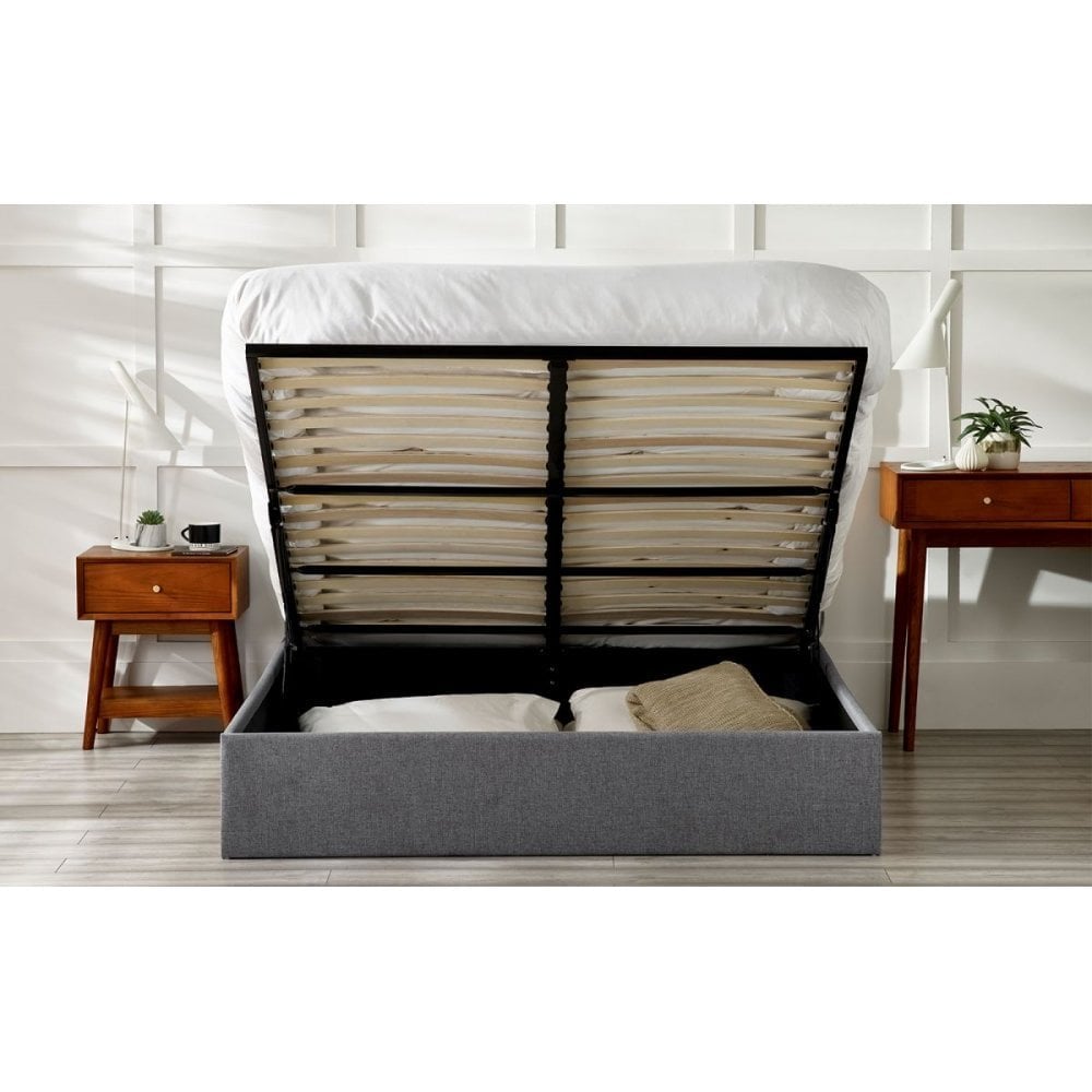 Merida Lift-up Storage Bed - Grey