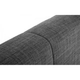 Sorrento High Headboard Bed - Slate Linen