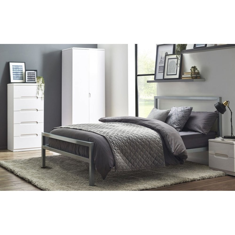 Soto Metal Bed - Silver