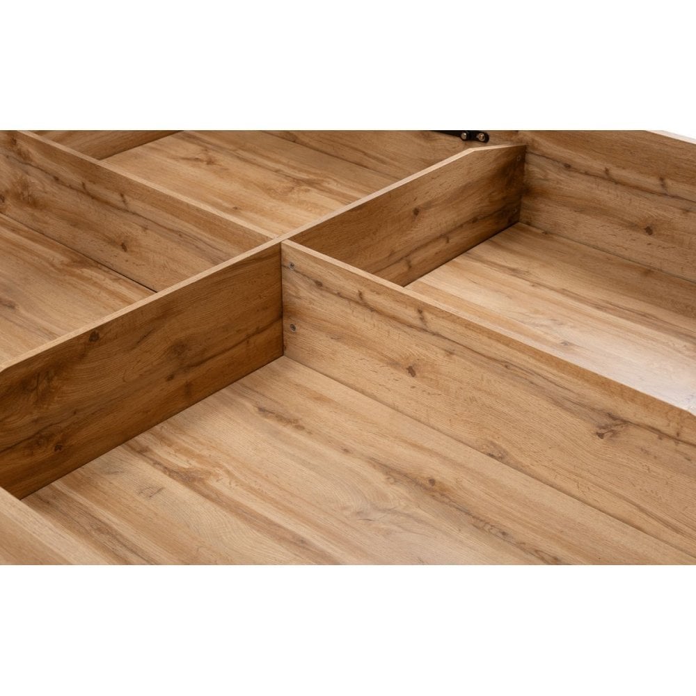 Bali Ottoman Storage - Grey Oak