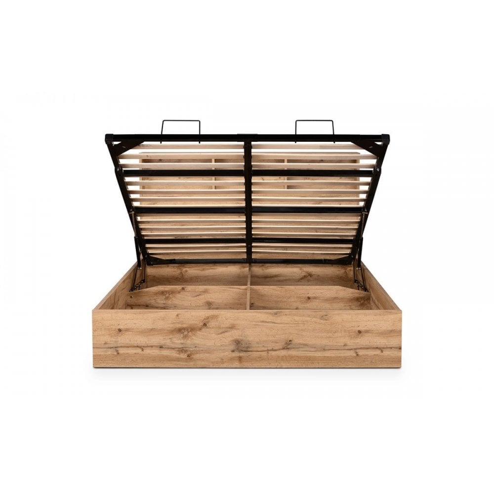 Bali Ottoman Storage - Grey Oak
