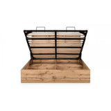 Bali Ottoman Storage - Grey Oak