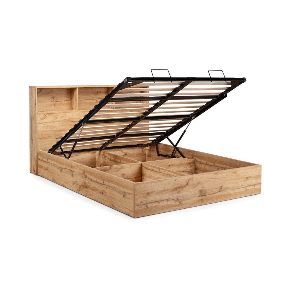 Bali Ottoman Storage - Grey Oak