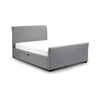 Capri Fabric Bed With Drawers Light Grey