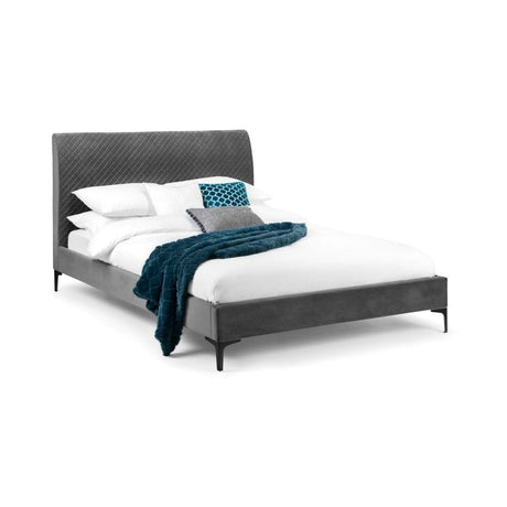 Sanderson Diamond Quilted Velvet Bed