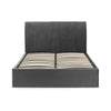 Sanderson Diamond Quilted Velvet Ottoman Bed