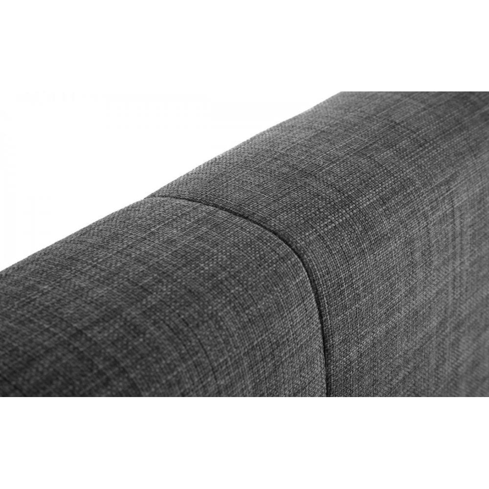 Sorrento High Headboard Bed - Slate Linen