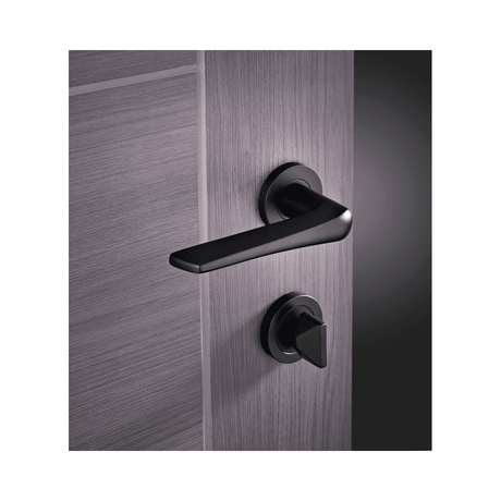Turin Privacy Matt Black Doors 56 x 54