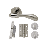 Venus Privacy Chrome & Nickel Doors 208 x 214