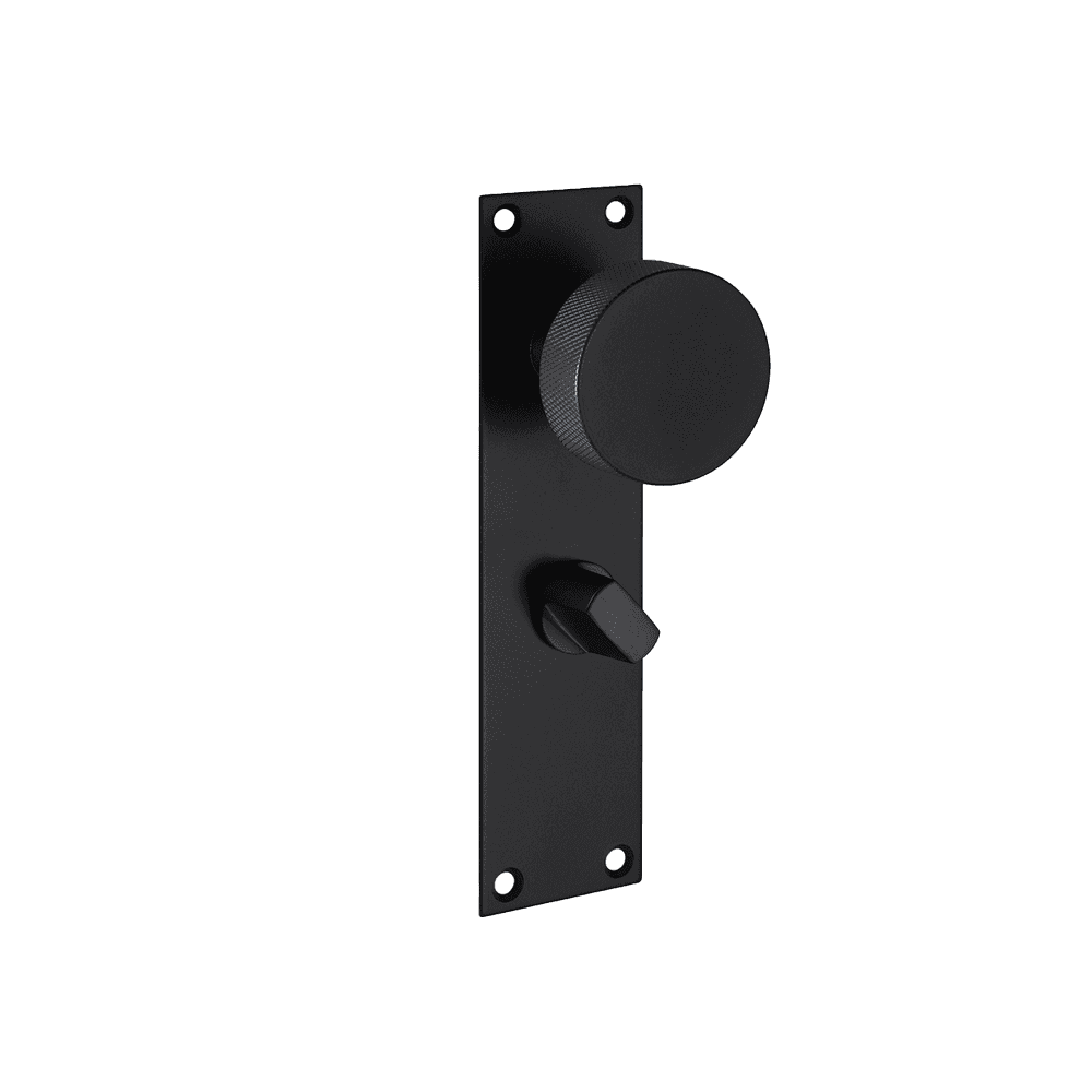 Zermatt Privacy Matt Black Doors 45 x 180
